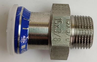 Geberit Mapress Pressfitting Übergang mit AG 15xR3/8" 31726 Edelstahl