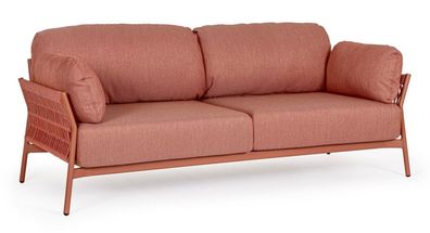 Sofa Pardis 183 x 80 x 77 cm Aluminium Orange