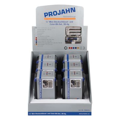 Projahn Display 6 x Mini Steckschlüssel- & Bit-Box 39407206