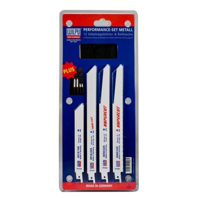 WILPU Performance Säbelsägeblätter Set Metall mit Nylon-Rolltasche 12-tlg., 149010