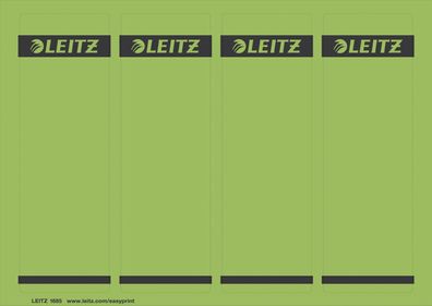 Leitz 1685-20-55 1685 PC-beschriftbare Rückenschilder - Papier, kurz/breit,100