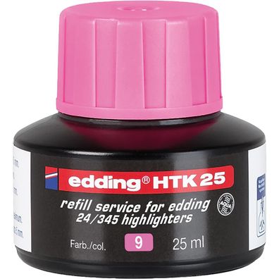 edding HTK25 4-HTK25009 Nachfülltusche 25ml rosa