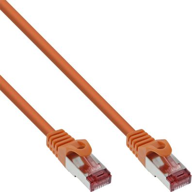 InLine® 76402O Patchkabel, S/FTP (PiMf), Cat.6, 250MHz, PVC, Kupfer, orange, 2m