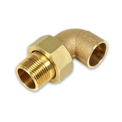 Winkelverschraubung 90° I/AG, Lötfitting aus Rotguss, konischdichtend, 12-28mm,