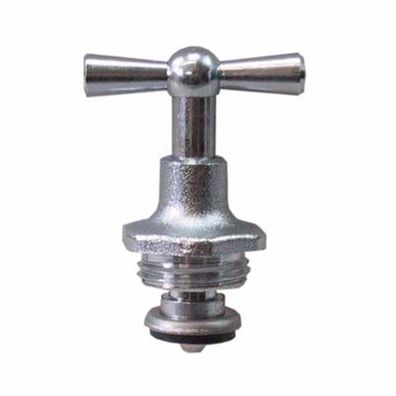 Auslaufventil Knebeloberteil, Ventil Oberteil 3/4" matt, Ersatzspindel