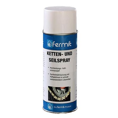 Fermit Ketten- und Seilspray 400ml, Hochleistungs-Haftschmierstoff, transparent