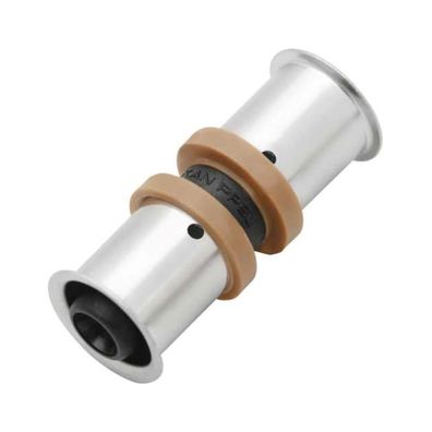 KAN-therm, Pressfitting, Kupplung, PPSU, 16-32mm, mit Presshülsen, kalt biegbar