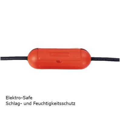 ElektroSafe Kabelverbinder Steckerbox IP44 für Aussenbereich