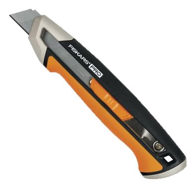 Fiskars CarbonMax Cuttermesser 18 mm, Abbrechmesser, schneller Klingenwechsel