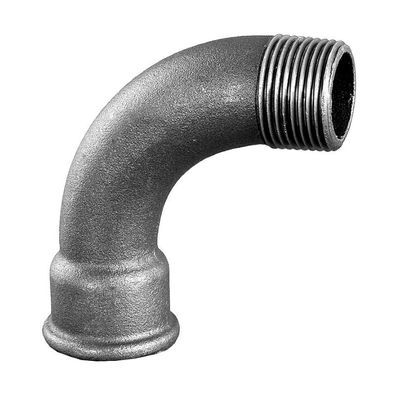 Temperguss Bogen lang 90° I/A, 1/2"-2", für Gas-, Wasser-, Heizungsinstallation,