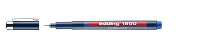 Edding 1800-05-003 1800 Faserzeichner profipen - 0,5 mm, blau