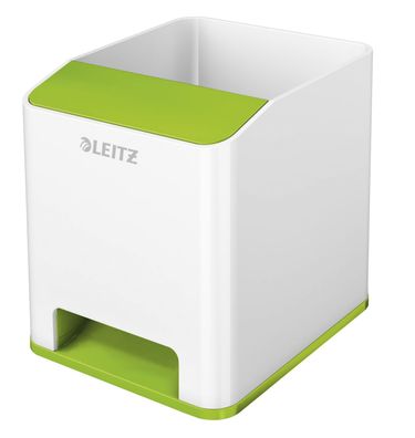 Leitz 5363-10-54 5363 Sound Stifteköcher WOW Duo Colour - grün/weiß metallic