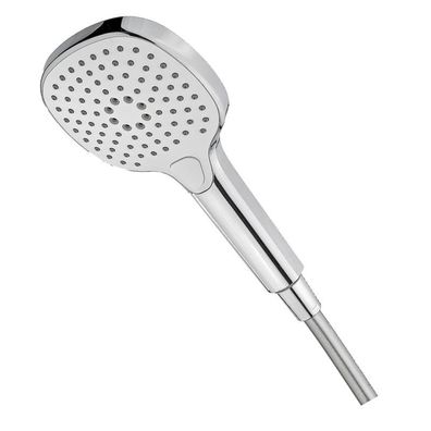 Handbrause SoftWhiteQ 120 mm, 3 Strahlarten mit Druckknopftechnik, porzelanweiß