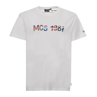 MCS - T-Shirt - 10BTS002-L2301-WHITE-GL - Herren