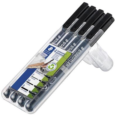 Staedtler® 31-9WP4GS Feinschreiber Lumocolor® pen set Universalstift Box mit 4