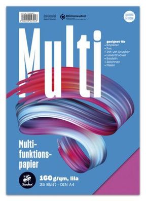 Staufen® 734051671 Multifunktionspapier 7X PLUS - A4, 160 g/qm, lila, 25 Blatt