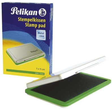 Pelikan® 331033 Stempelkissen 2 - 110 x 70 mm, grün getränkt