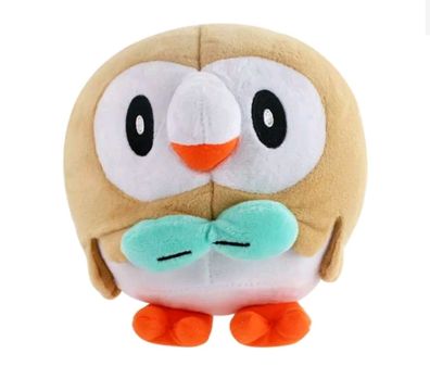 Pokemon Bauz Rowlet Plüsch Figur Stofftier Kuscheltier - Plush 20 cm NEU