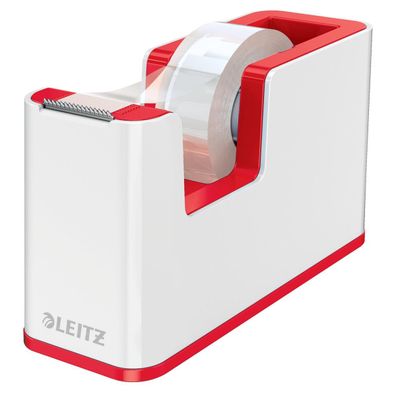 LEITZ 53641026 LEITZ Tischabroller WOW Duo Colour perlweiß/rot