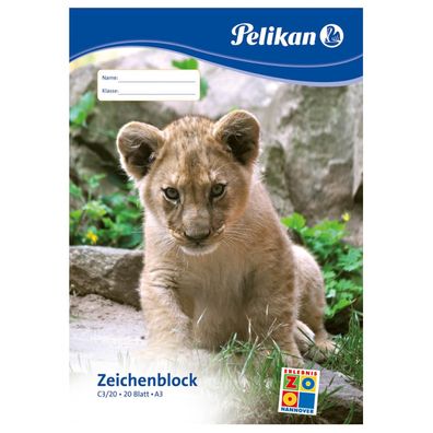 Pelikan Zeichenblock C 3/20, DIN A3, 100 g/qm, 20 Blatt