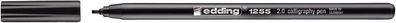 Edding 41255-20001 1255 Kalligrafie Stift - Fasermaler, 2,0 mm, schwarz