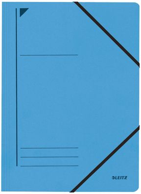 Leitz 3980-00-35 3980 Eckspanner - A4, 250 Blatt, Pendarec-Karton (RC), blau