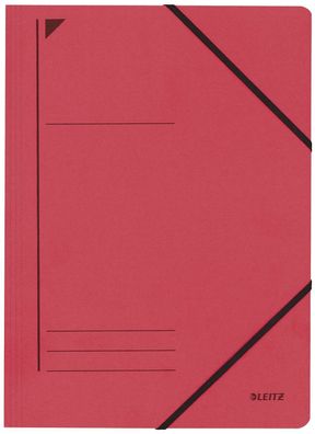 Leitz 3980-00-25 3980 Eckspanner - A4, 250 Blatt, Pendarec-Karton (RC), rot