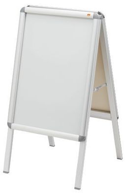 nobo Plakatst„nder A2, hochwertiger Aluminium-Rahmen