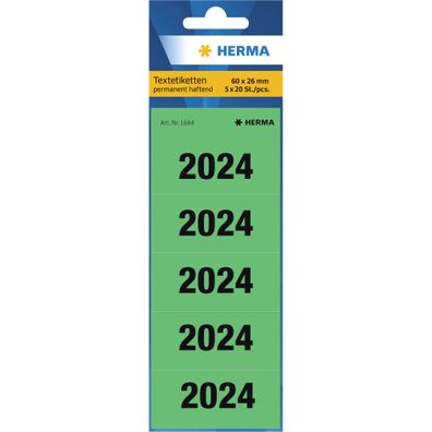 HERMA 1684 100 HERMA Inhaltsschilder 2024 grün