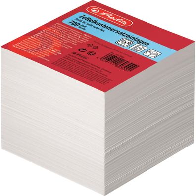 herlitz 1603000 Zettelboxeinlagen, 90 x 90 mm, weiß