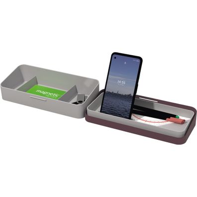 helit H6252525 helit Mobiler Schreibtisch-Organizer, rot