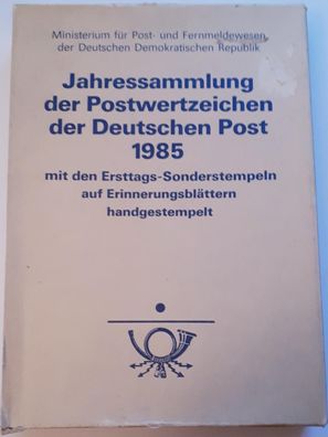 DDR Jahressammlung der Postwertzeichen der Deutschen Post 1985