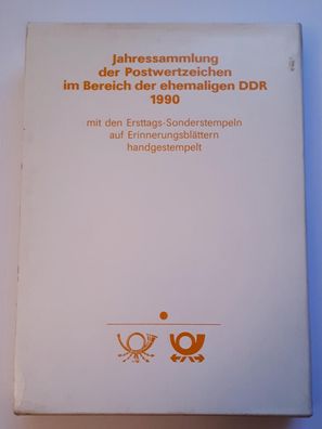 DDR Jahressammlung der Postwertzeichen der Deutschen Post 1990