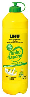 UHU 46000 Vielzweckkleber flinke Flasche ReNATURE Nachfüllflasche ohne Lösungsmitt