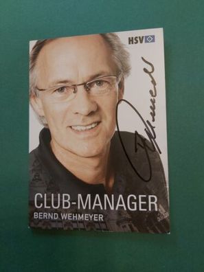 Hamburger SV , B. Wehmeyer , Autogrammkarte , ussball