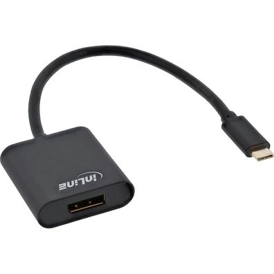 InLine® 64102B USB Display Konverter, USB Typ-C Stecker zu DisplayPort Buchse (DP