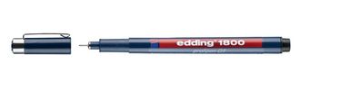 Edding 1800-01-001 1800 Faserzeichner profipen - 0,25 mm, schwarz