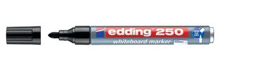 Edding 4-250001 250 Boardmarker - nachfüllbar, 1,5 - 3 mm, schwarz