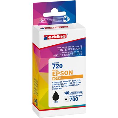 edding Tintenpatrone 18-720 wie Epson 604XL sw