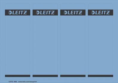 Leitz 1685-20-35 1685 PC-beschriftbare Rückenschilder - Papier, kurz/breit,100