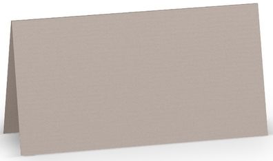 Rössler 16403049 Tischkarte Paperado - 10 x 10 cm, 220 g/qm, taupe gerippt