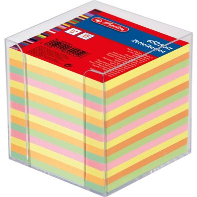 herlitz Zettelbox, Kunststoff, 90 x 90 mm, glasklar