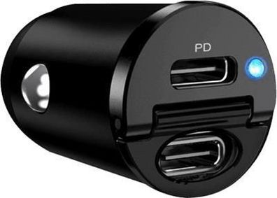 Puro PD KFZ-Ladegerät 30W 2x USB-C schwarz