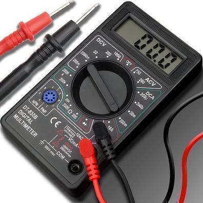 Digital Multimeter Amperemeter Voltmeter Strommessgerät DC/ AC Strom: 0-5A Retoo