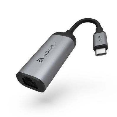 Adam Elements USB-C auf Ethernet Adapter 1 Gbit Grau