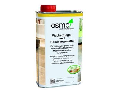 OSMO Wachs-Pflege Reinigungsmittel 3029/3087 0,5 oder 1Liter für Hartwachsöl