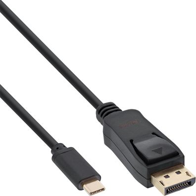 InLine® 64122 USB Display Kabel, USB Typ-C Stecker zu DisplayPort Stecker (DP Alt