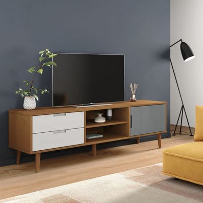 Lowboard | Mediabank | TV-Schrank | mit Kabeldurchführung | Fernsehtisch | 158cm