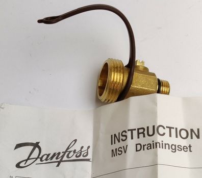 Danfoss Entleerungsanschluss, G 3/4 Entleerungskugelhahn 003L8141