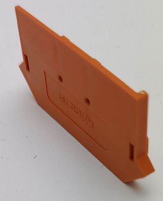 Wago 281 Abschlußplatte orange LxBxH 53x5x28mm